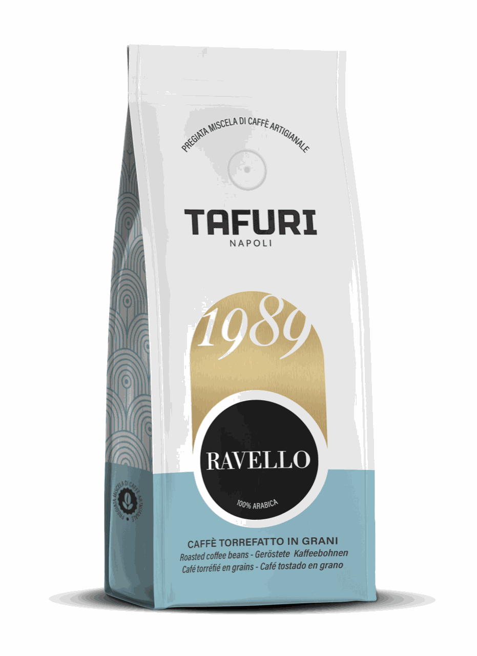 Saka Tafuri Ravello medium roast coffee blend with strawberries, raspberries, and honey notes